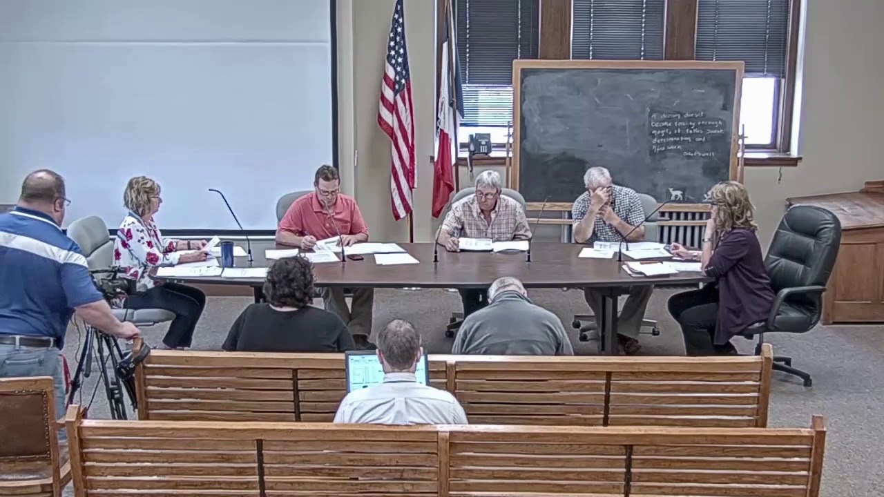 Mahaska County Board of Supervisors for June 3, 2019