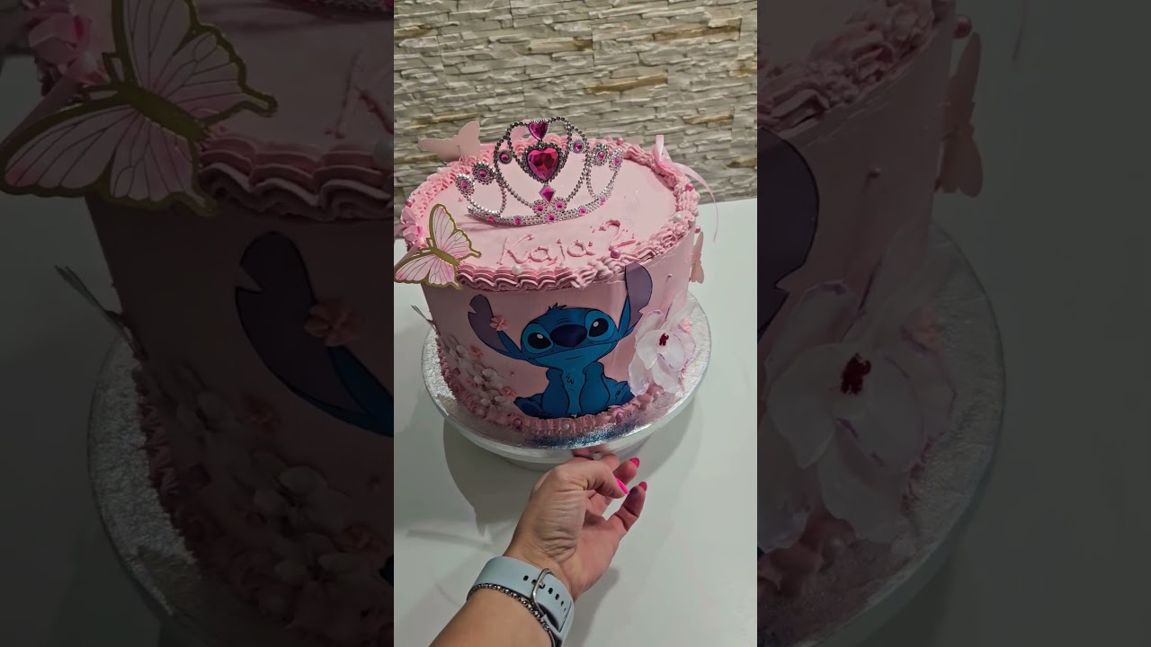Pink Stitch Cake for a Little Princess