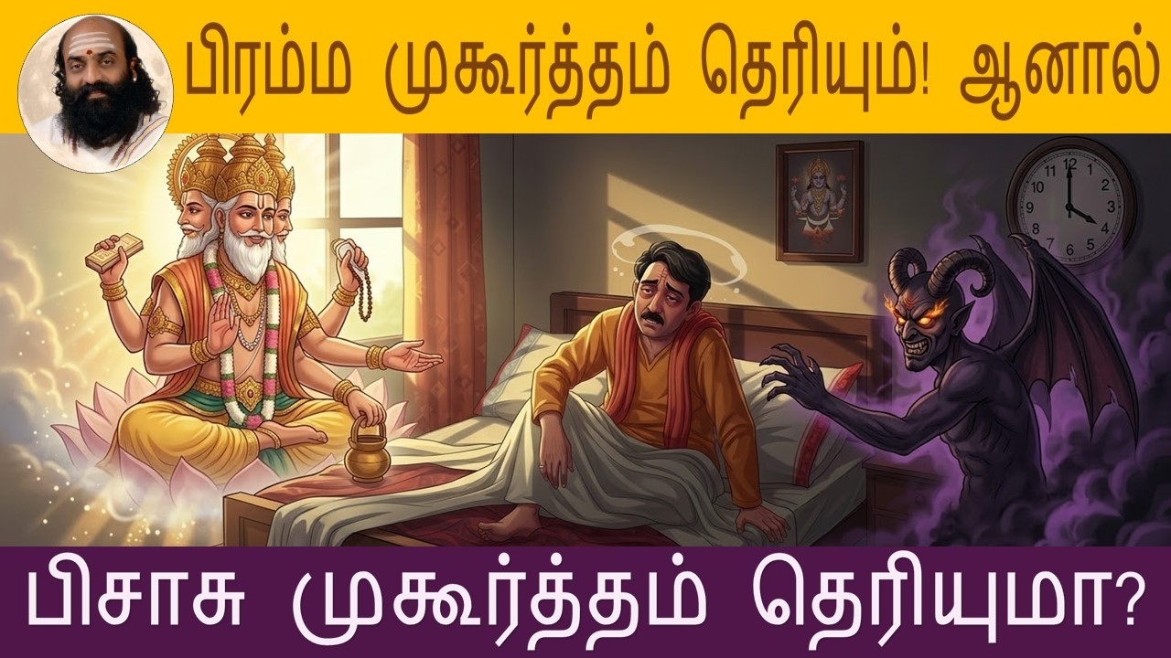 ப்ரம்ம முகூர்த்தம் பிசாசு முகூர்த்தம் எதன் பலன் என்ன? Real Brahma Muhoortha and benefits! important!