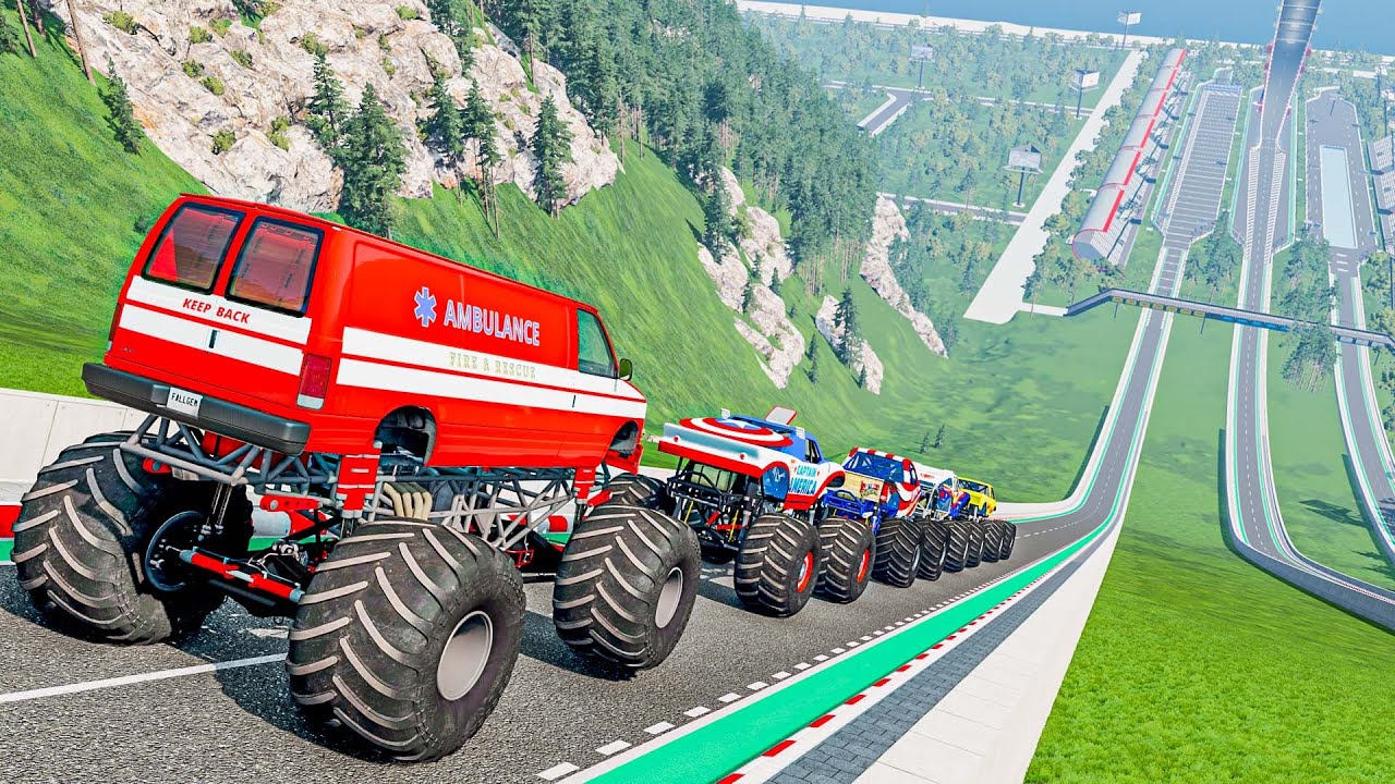 Beamng Crazy Crashes and Jumps #111 | Monster Trucks & Cars