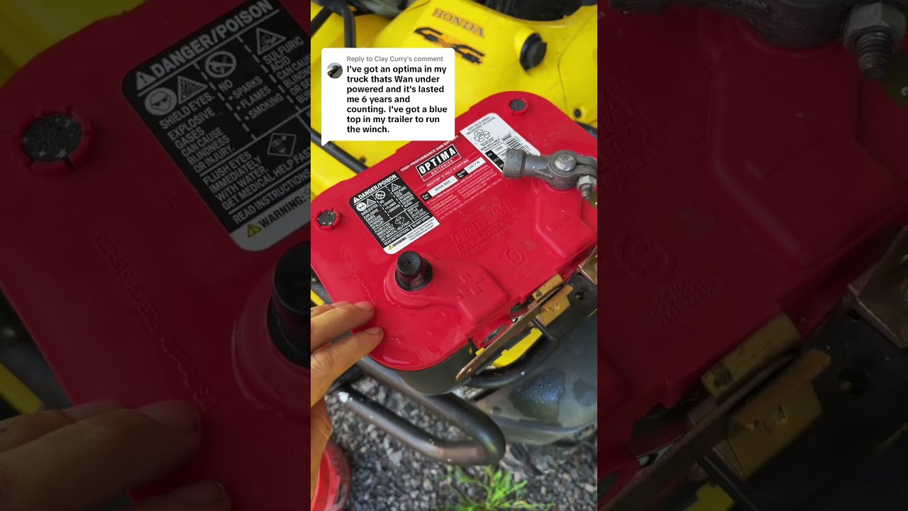 Я выбрал аккумуляторы Optima, потому что у меня был хороший опыт.