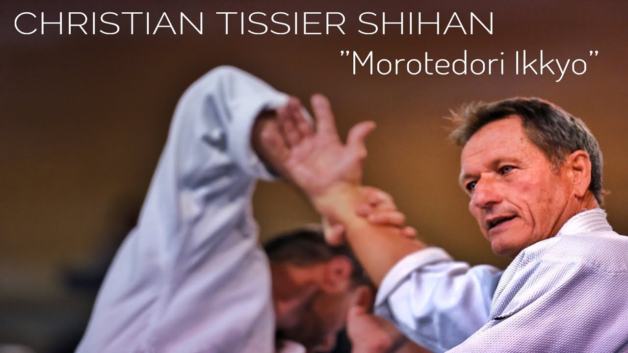 Christian Tissier Shihan, seminar in Brescia (Italy) Jan. 2020: morotedori ikkyo