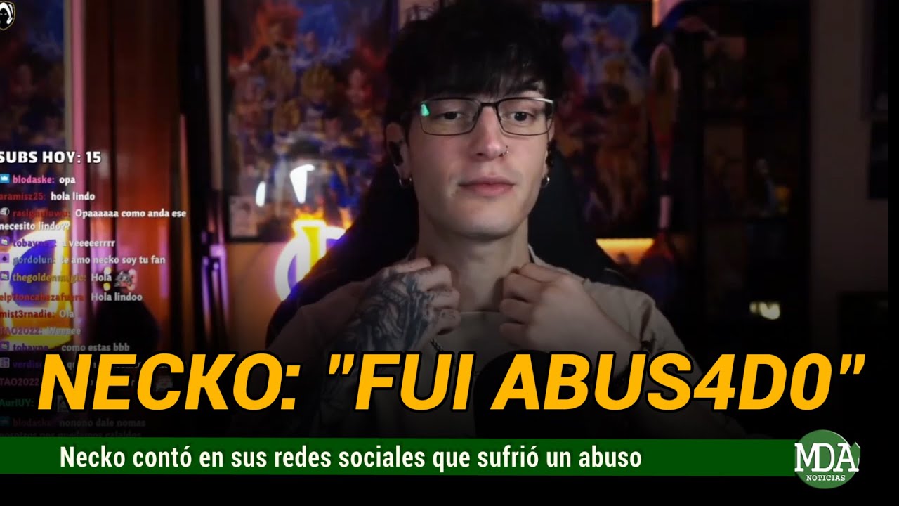 NECKO contó que fue ABUS4D0 S3XUALMENTE por una MUJER