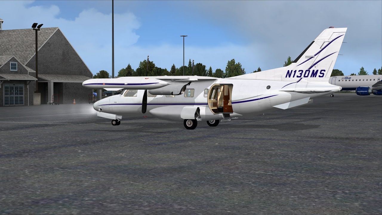 [FSX:SE] iBlueYonder Nantucket Island - Approach to ILS 06 with MU-2B-60 and Pro-ATC/X