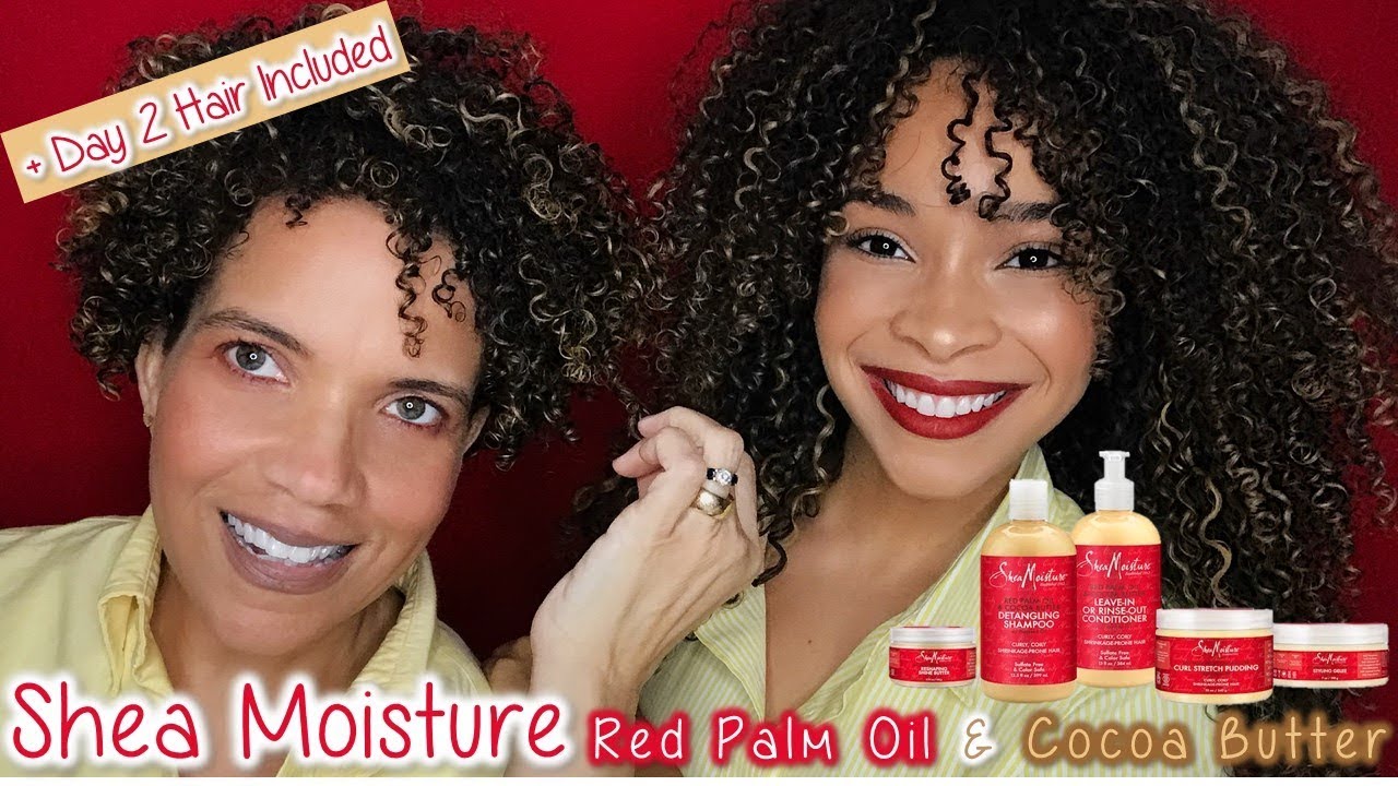 Full Review | Shea Moisture Red Palm Oil & Cocoa Butter | Tutorial + Day 2 Hair!