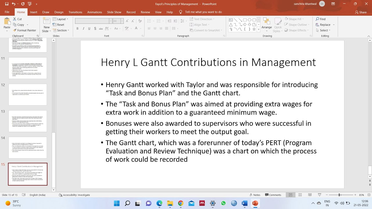 Herbert Simon's Contribution in Management | Decision Making theory | Henry Gantt Contribution