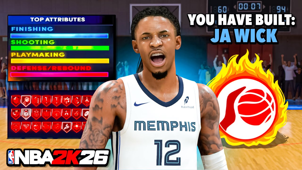 This JA MORANT BUILD is UNGUARDABLE in RANDOM REC on NBA 2K26