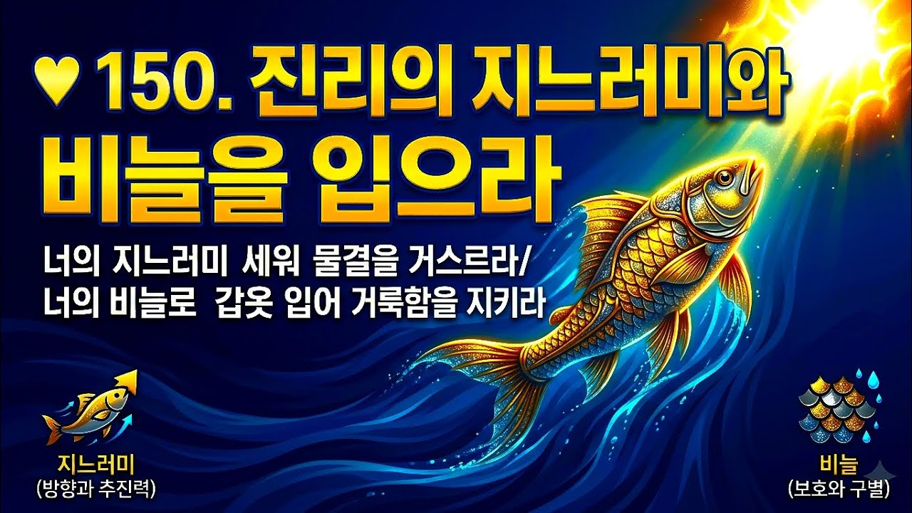 ♥ 150. 진리의 지느러미와 비늘을 입으라