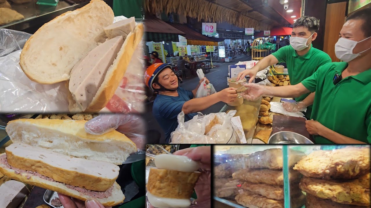 Kinh ngạc nơi bán BÁNH MÌ KẸP CHẢ SIÊU KHỦNG chỉ 20k, GIÒ CHẢ vừa bán vừa CÂN DƯ cho khách liên tục