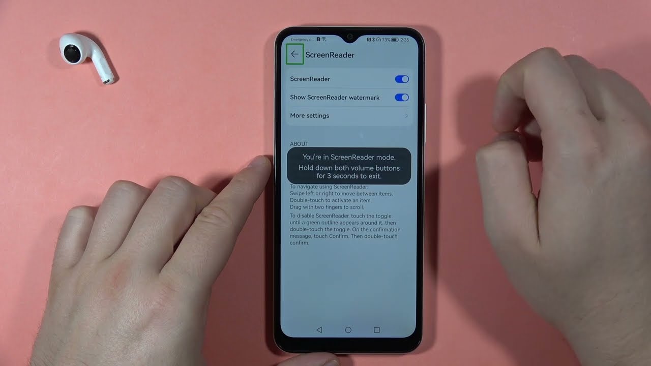 How to Turn Off TalkBack on Huawei Nova Y61?