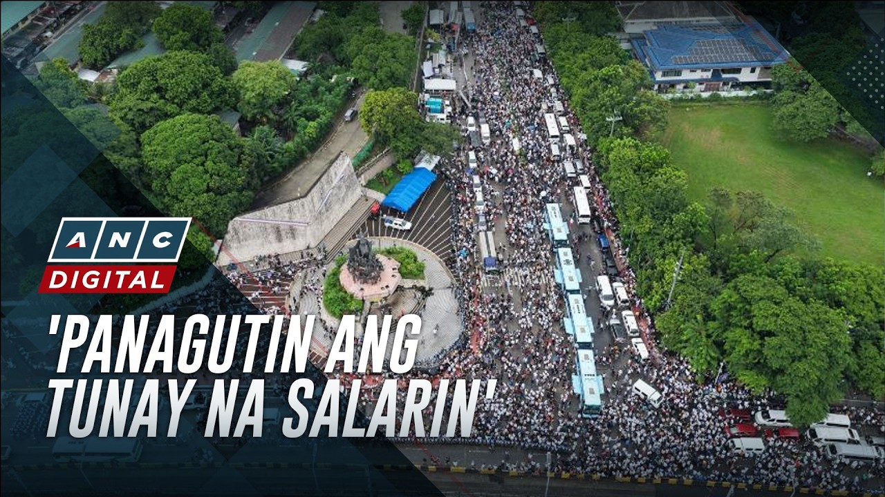 Heavy traffic along EDSA as rally draws thousands | ANC