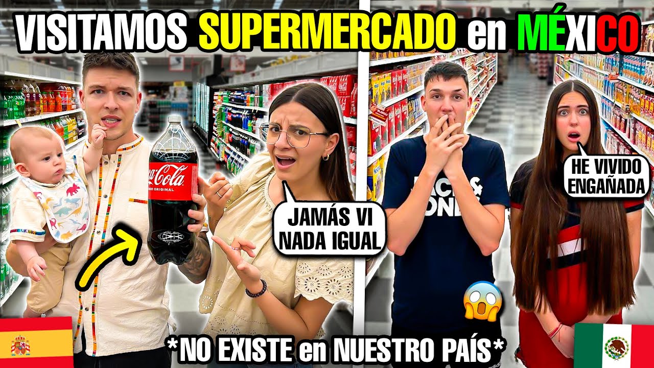 🇲🇽 VAMOS a un SUPERMERCADO en MÉXICO *con mis SOBRINOS* 😱 *ES totalmente DIFERENTE a NUESTRO PAÍS*