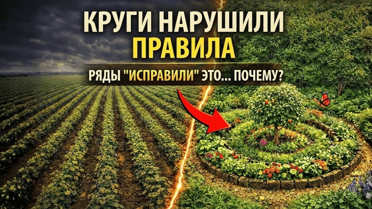 Посадка деревьев по кругу увеличила урожайность на 400% — почему мы перешли на ряды??