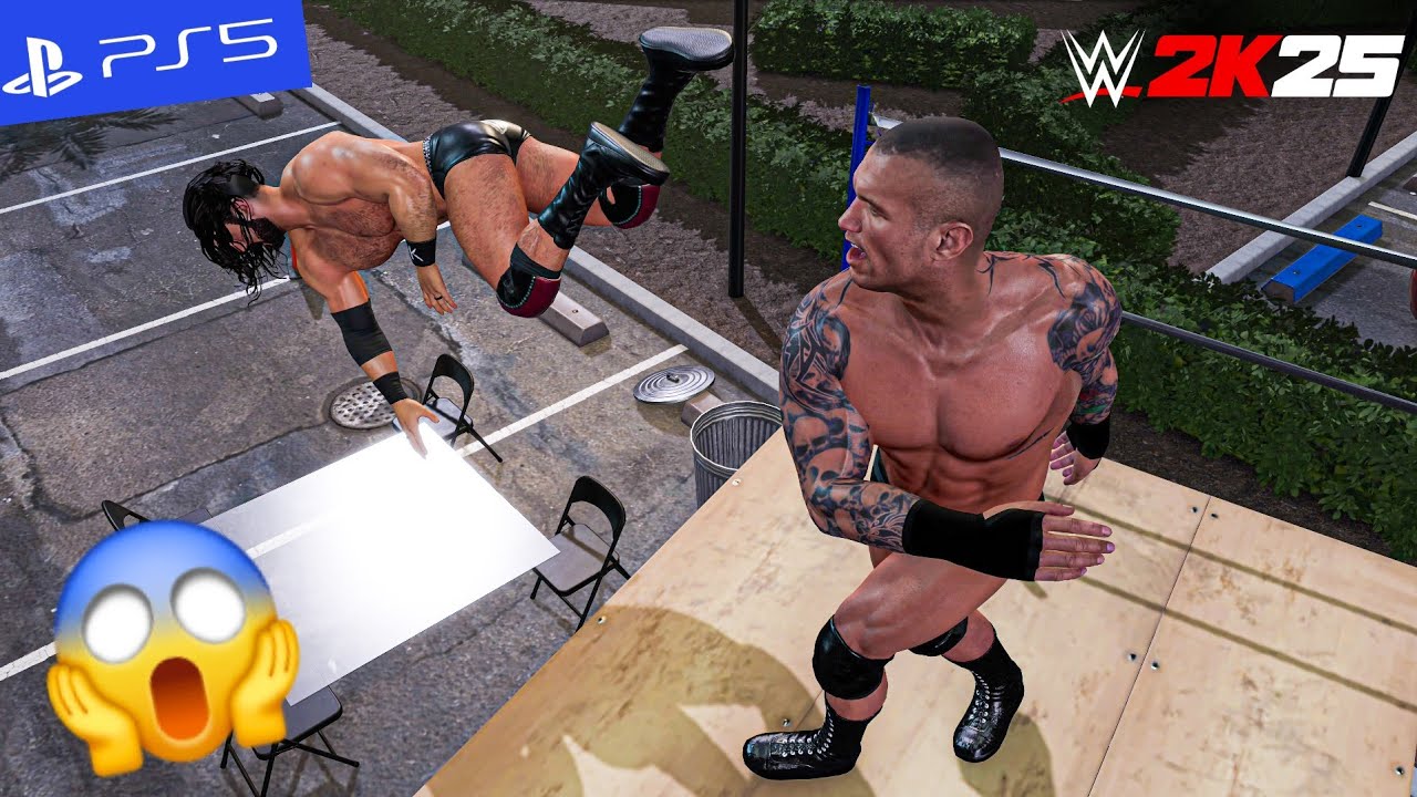 WWE 2k25 - Ортон разбивает Дрю сквозь стекло | PS5