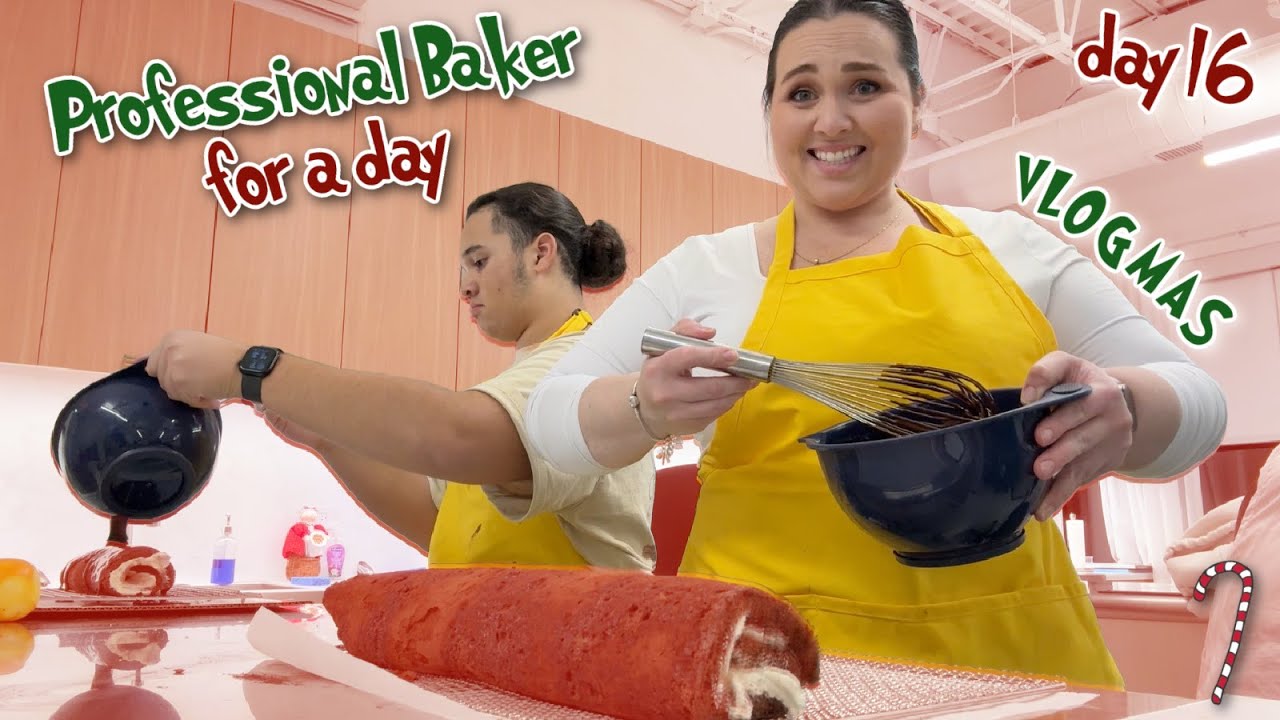 professional baker for a day | VLOGMAS DAY 16🎄| #636