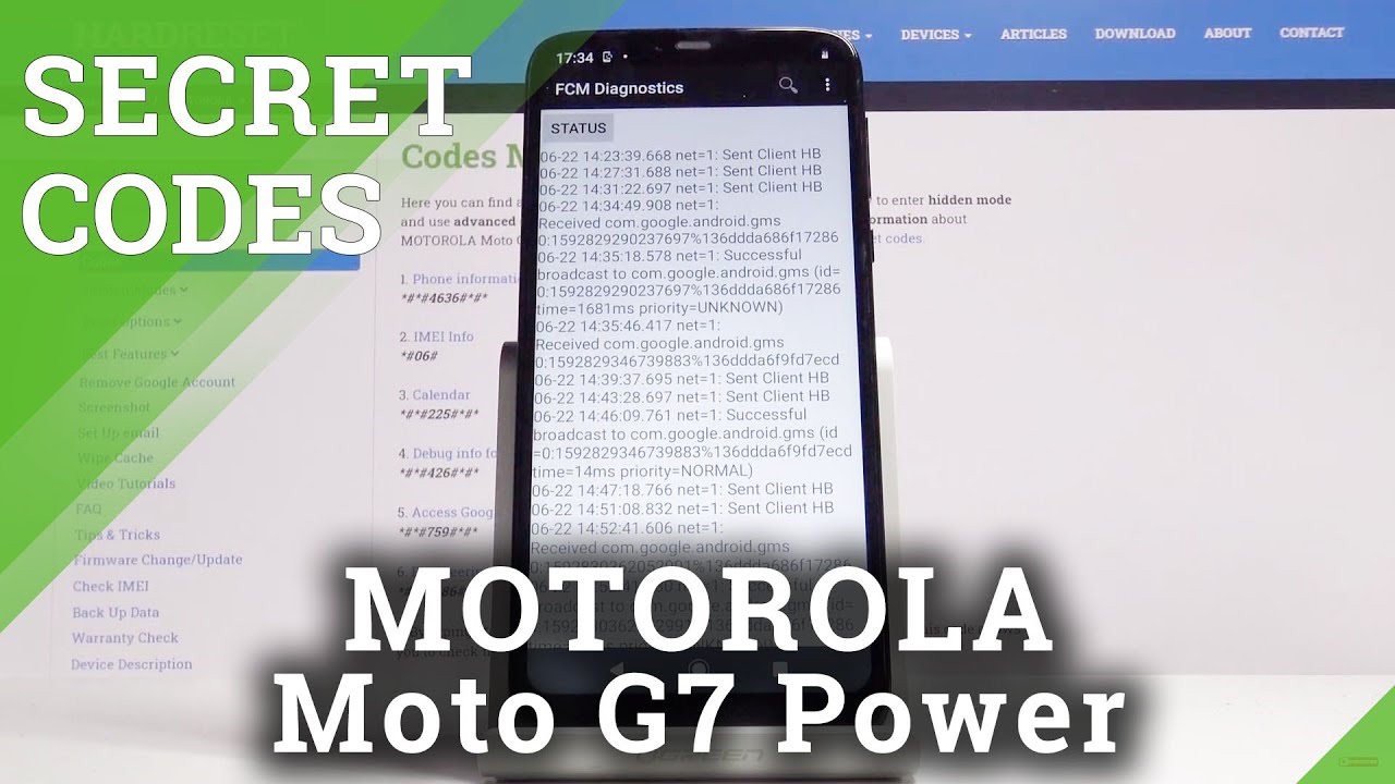 CODES MOTOROLA Moto G7 – Secret Menu / Hidden Mode