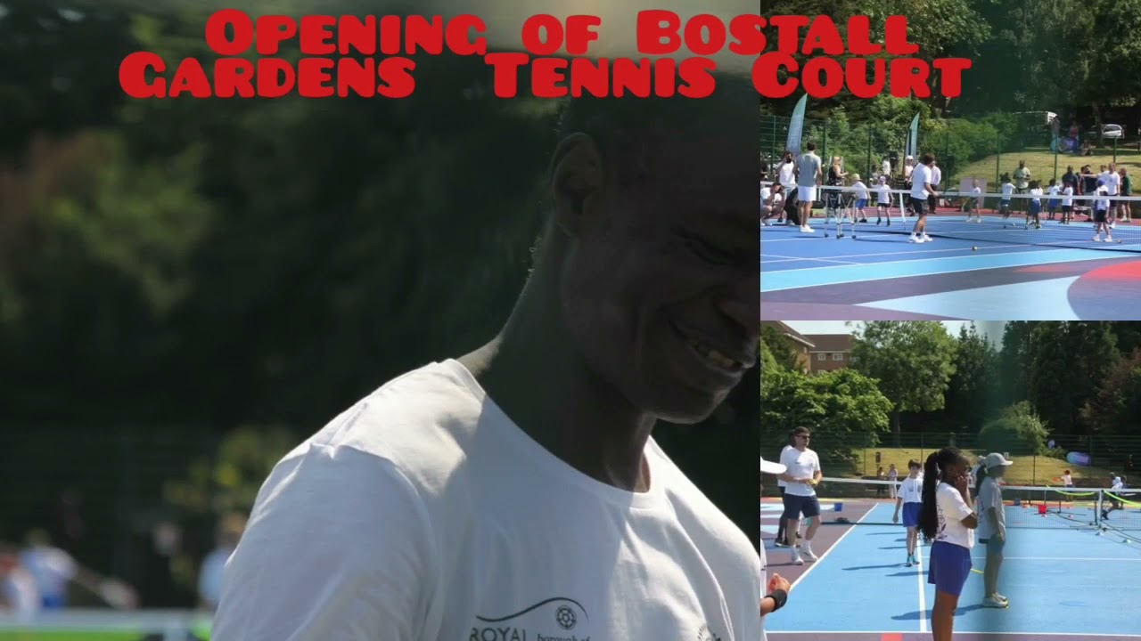 Bostall Gardens Tennis Court Opening Event with Roger Federer