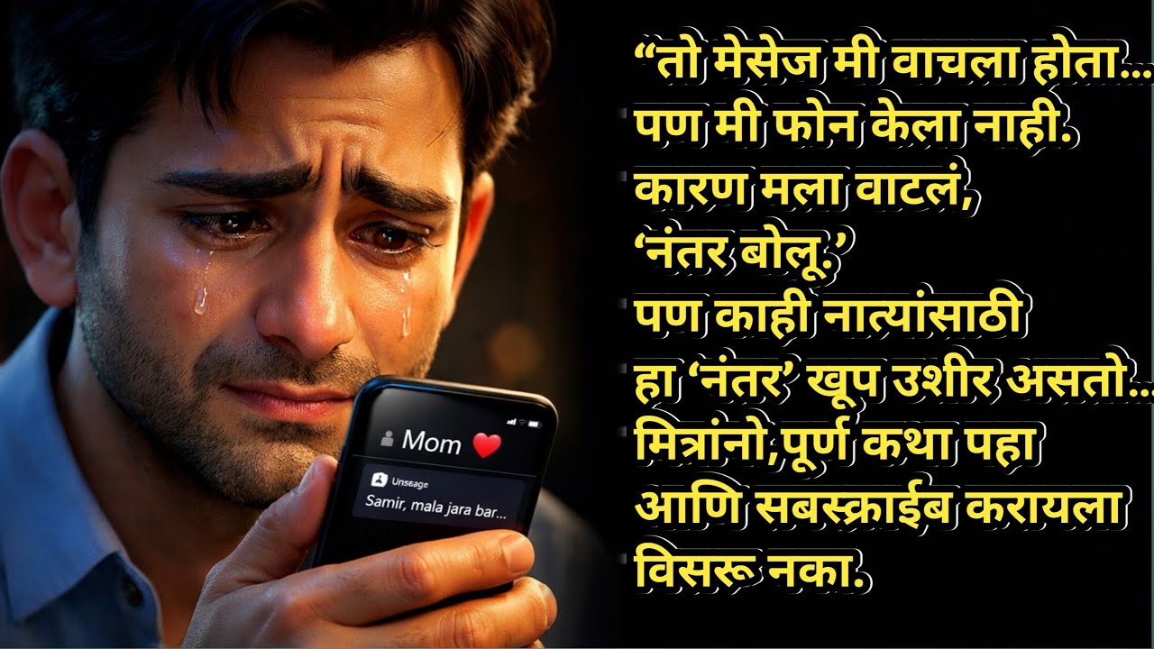 “फक्त 5 मिनिटांचा कॉल…आणि आई कायमची गेली | Heart Touching Marathi Story”| Marathi Katha |#vikkykatha