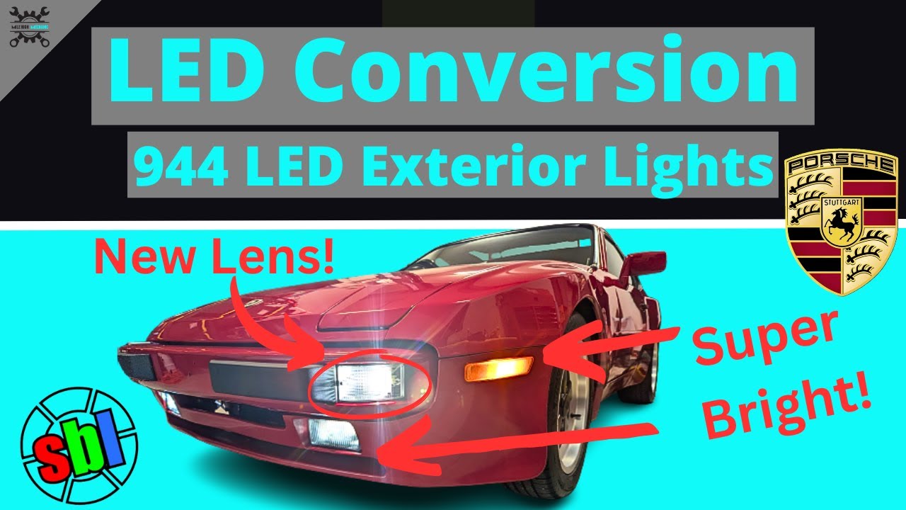 Porsche 944 Exterior Light Upgrade | Fog Light, Turn Signal, License Plate, and Marker Light