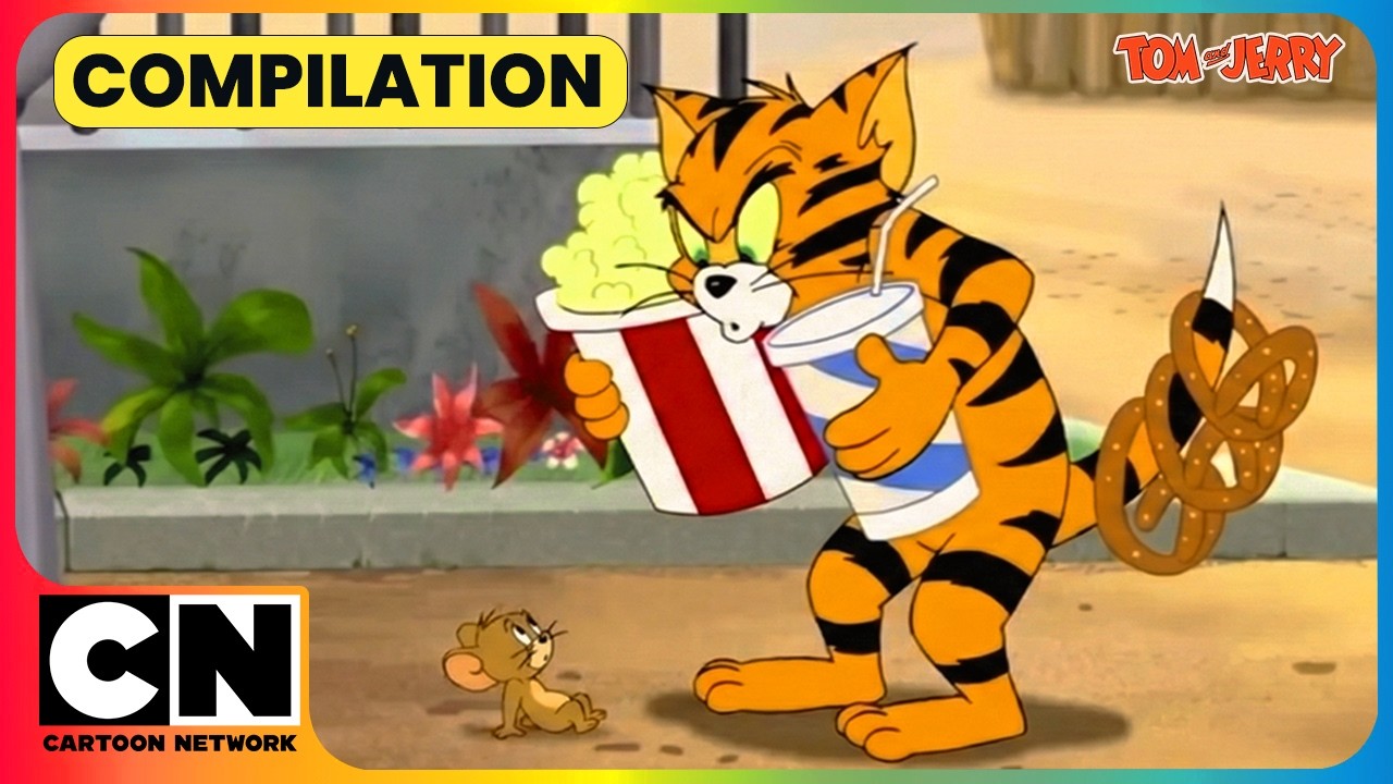 Tom Became a TIGER?!🐯😳|  Tom & Jerry 🤩| Funny Chase Moments✨| @cnindia