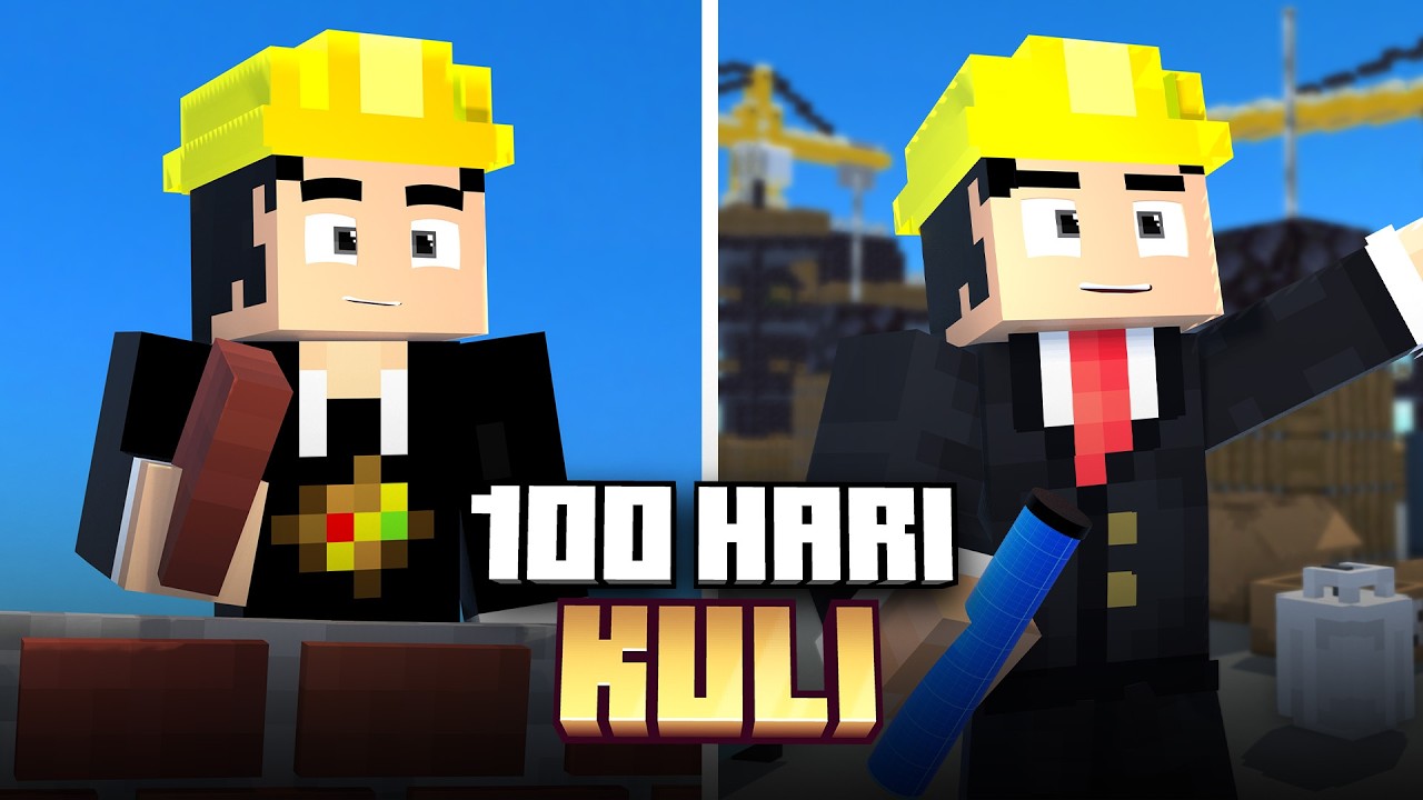 100 Hari Kuli di Minecraft