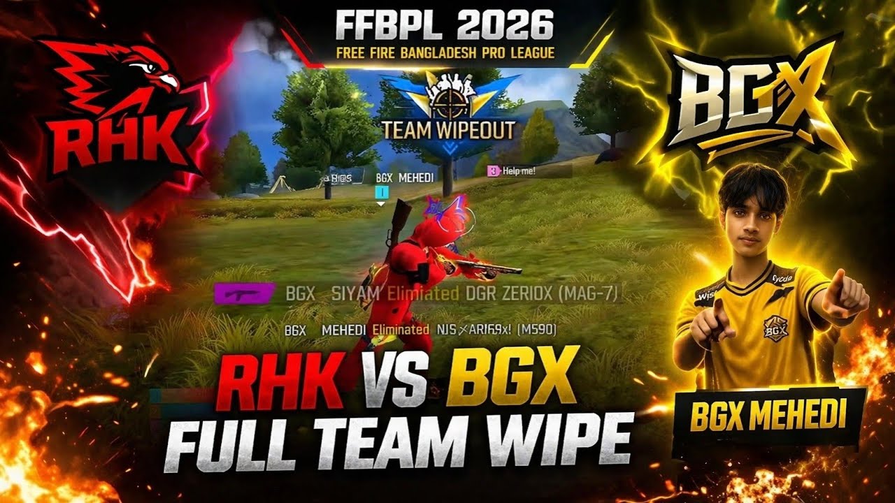 🔥 FFBPL 2026 | RHK vs BGX | Intense Clash! 🔥Garena Free Fire Bangladesh 🇧🇩