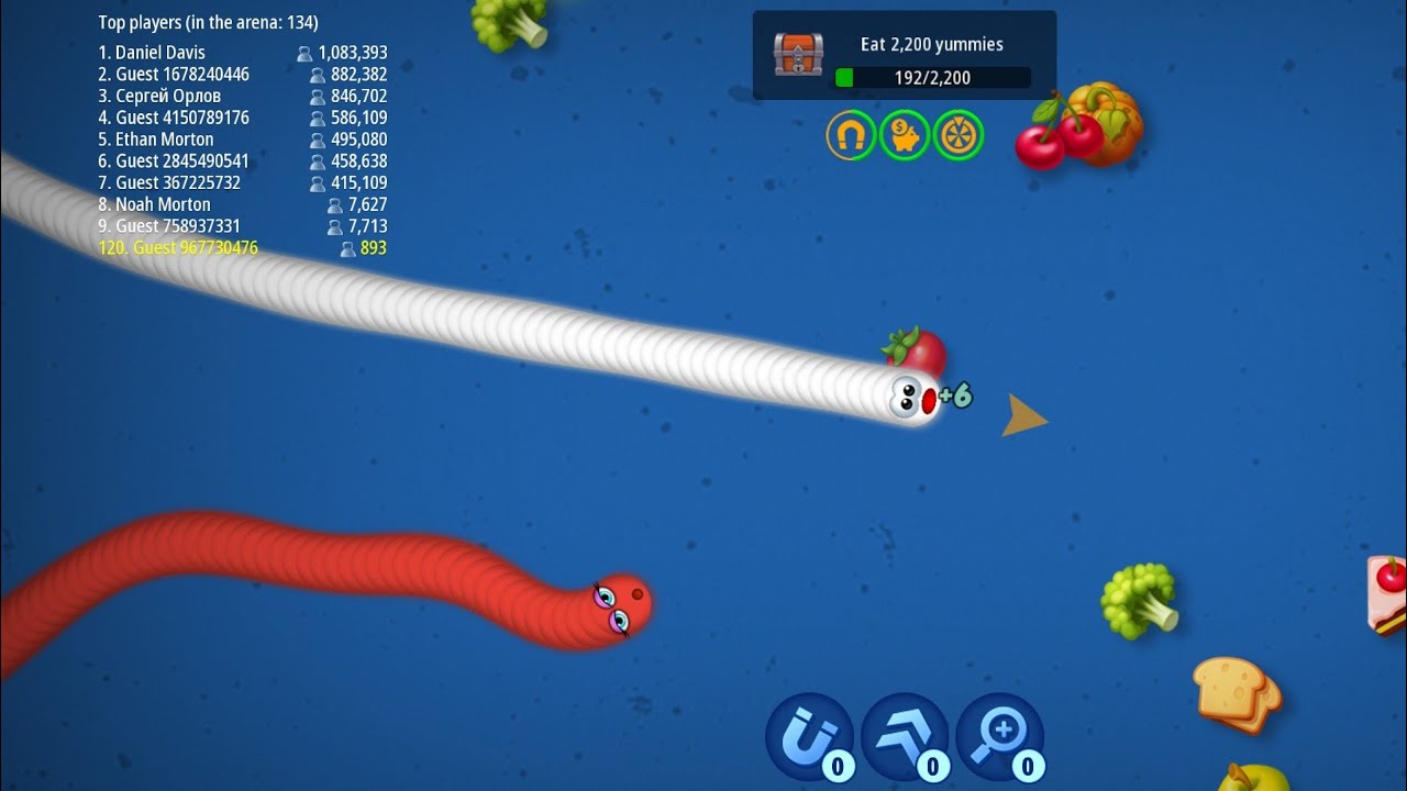 worms Zone LIVE Gameplay 🔴