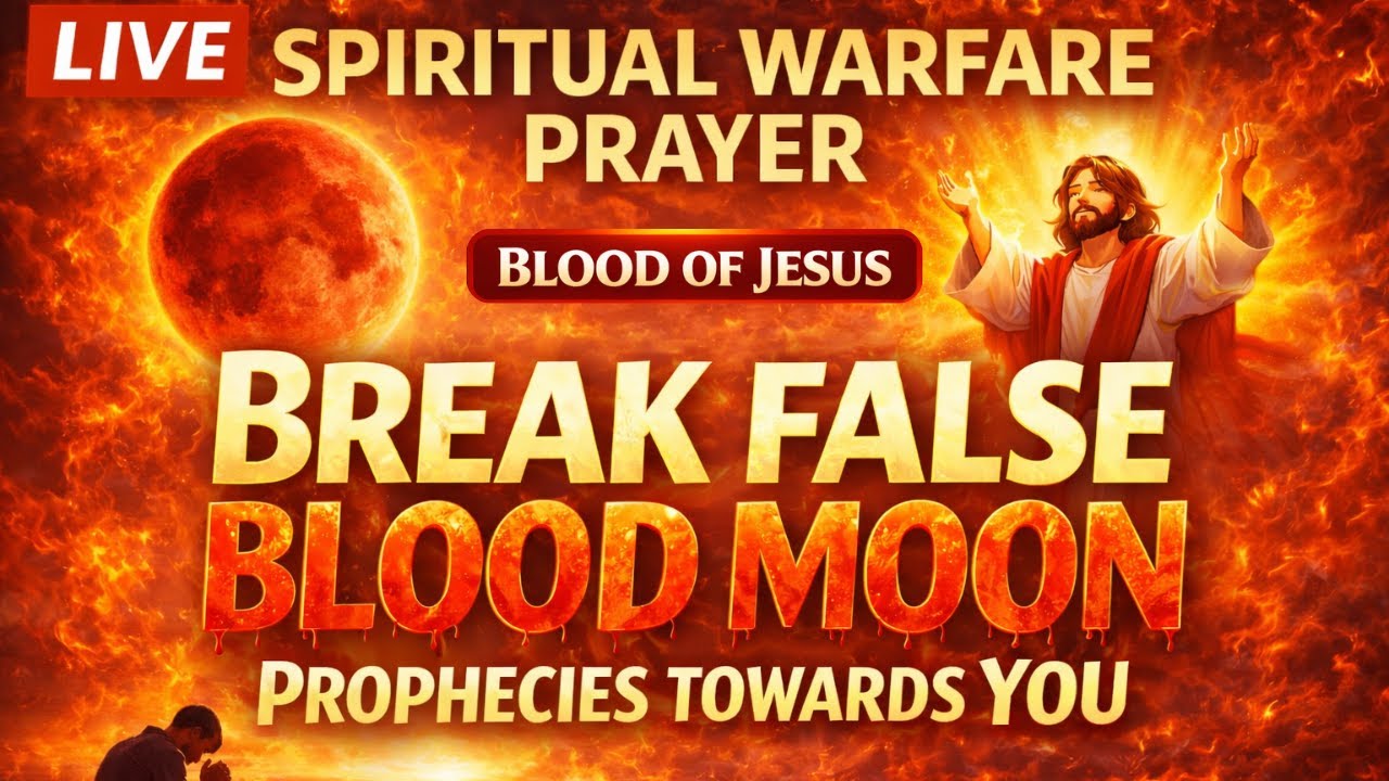 STOP!! ⚠️ BREAK FALSE BLOOD MOON PROPHECIES TOWARDS YOU | Spiritual Warfare Prayer (LIVE)