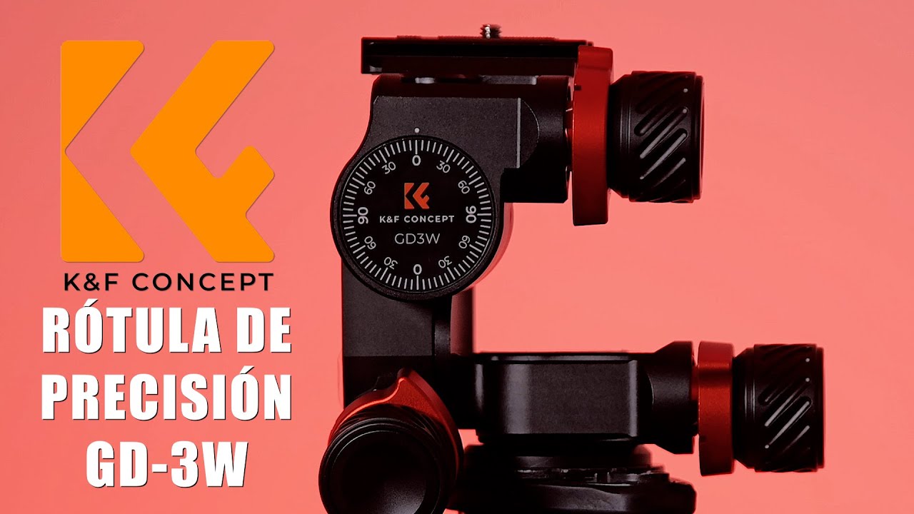 CABEZAL de precisión para FOTOGRAFÍA y TIMELAPSE | KF CONCEPT GD-3W