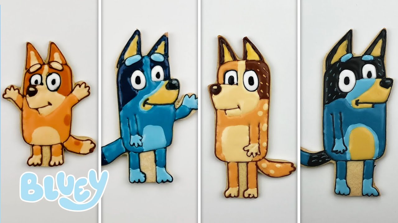 Let's Make Bluey, Bingo, Bandit and Chilli Cookies! 🍪 | Baking with Bluey | Bluey