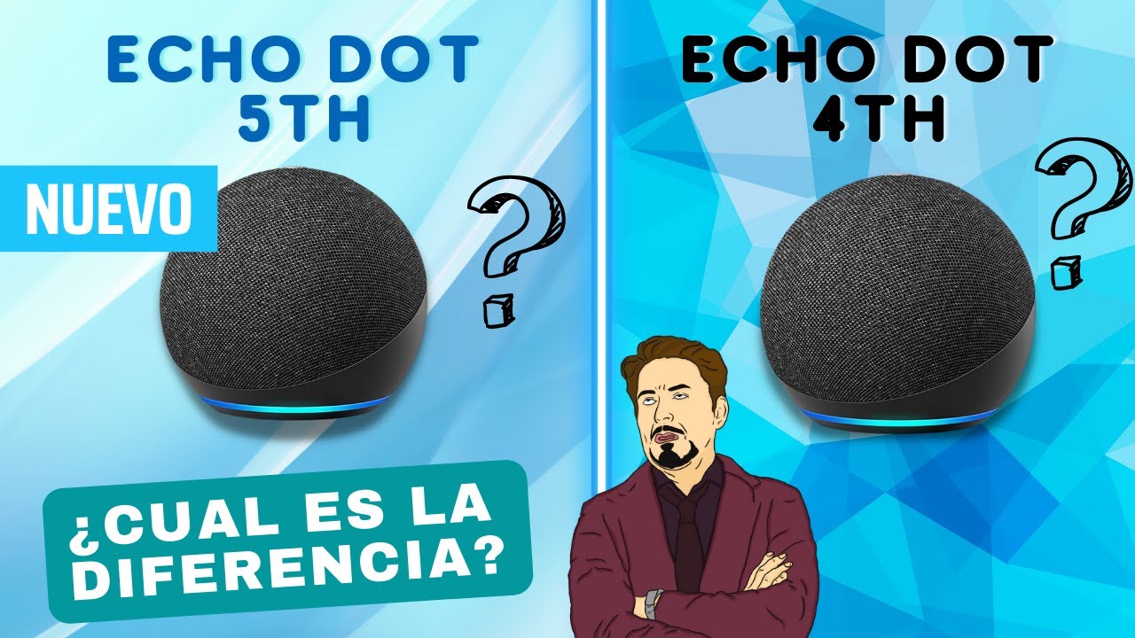 Comparación de Alexa Echo dot 5ta Generación vs Alexa echo dot 4th Generacion