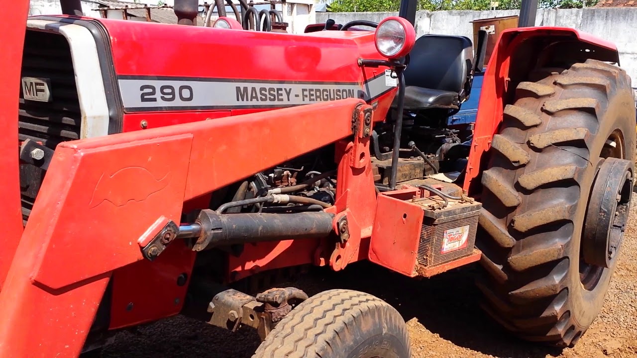 TRATORMEC...MASSEY FERGUSON 290 1994 COM LÂMINA TATU.