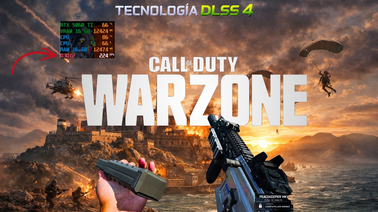 WARZONE Graficos ULTRA en 1080P con DLSS / Sin DLSS - RTX 5060 TI 16GB.
