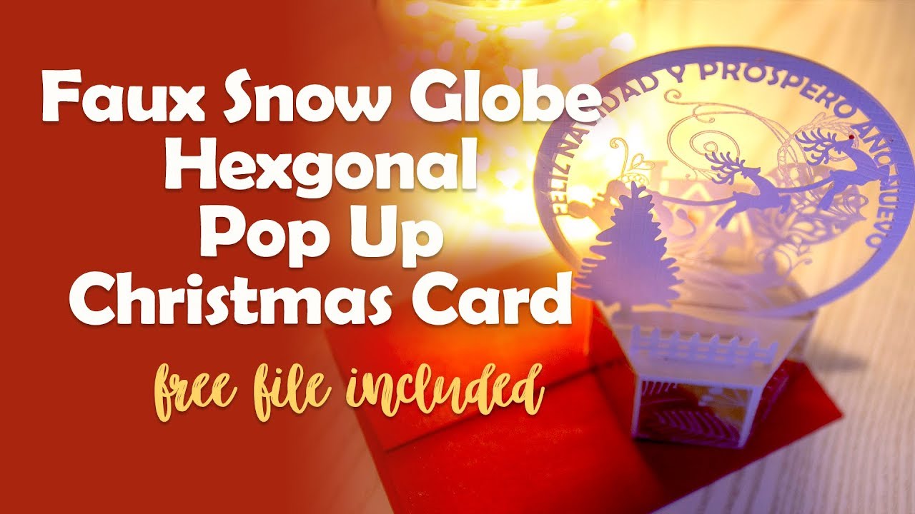 Cricut Snow Globe  Pop Up Card