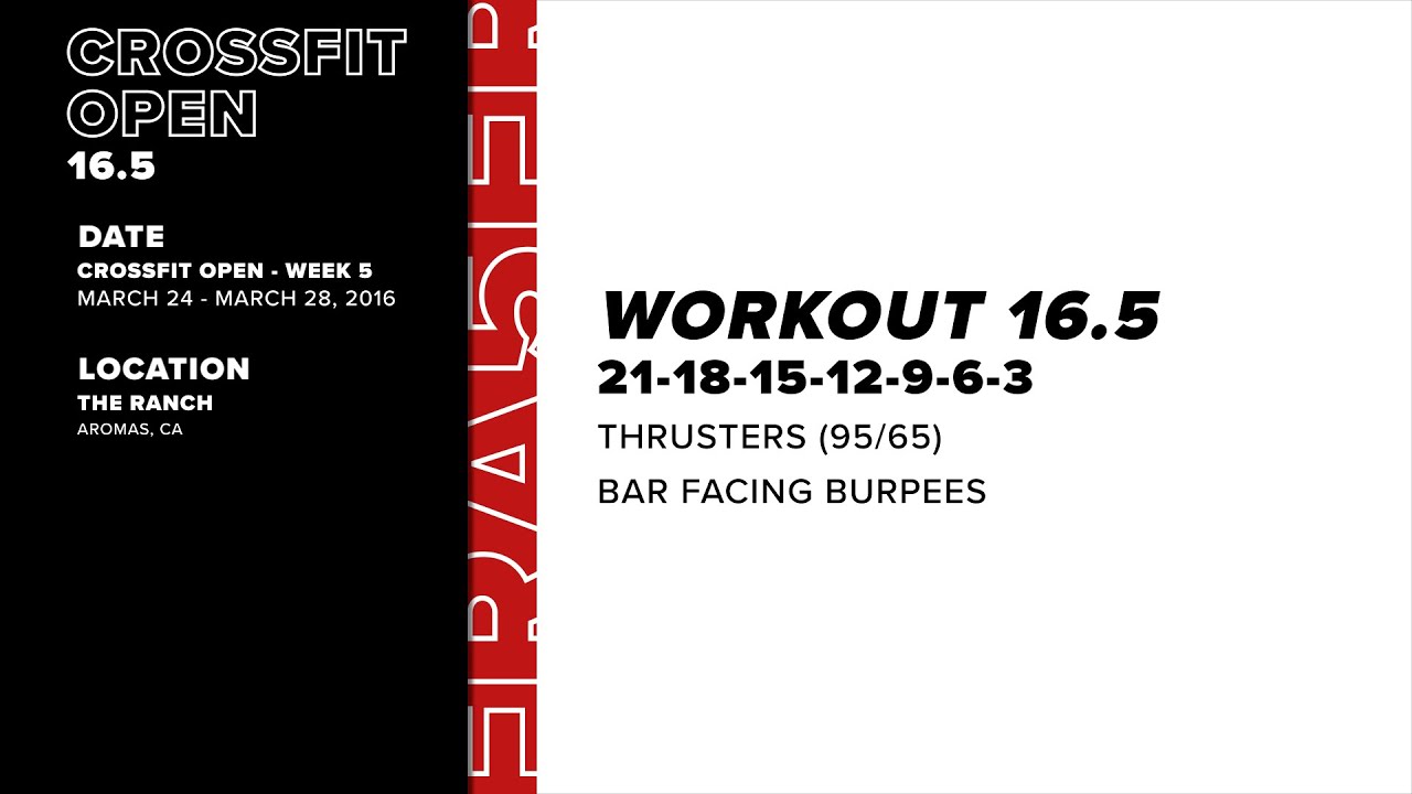 Mat Fraser's CrossFit Open Workout 16.5 | FRASER FILES