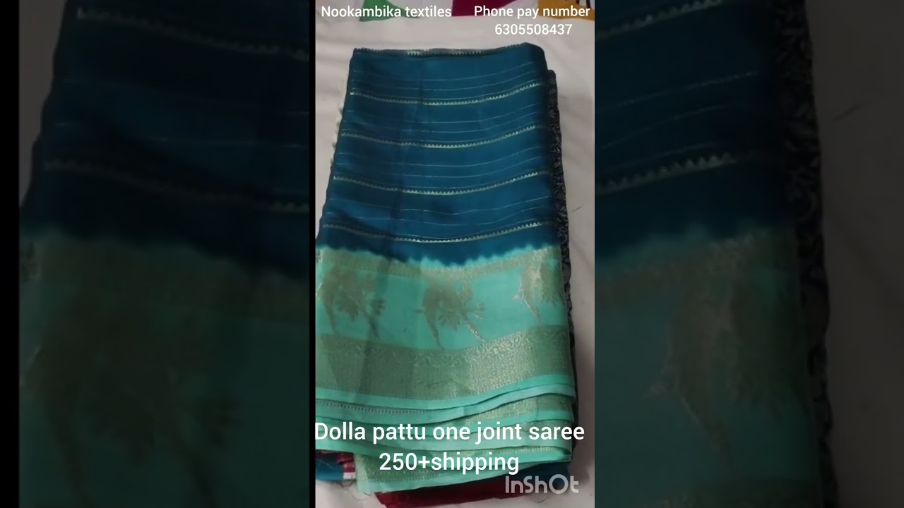 Pongal offer sale Dolla pattu one joint sarees 250+shipping 