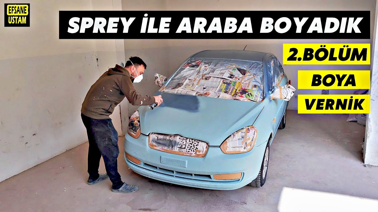 Покраска автомобиля распылением | Краска + Лак + Полировальная паста + РЕЗУЛЬТАТ ЧАСТЬ 2 Hyundai ...
