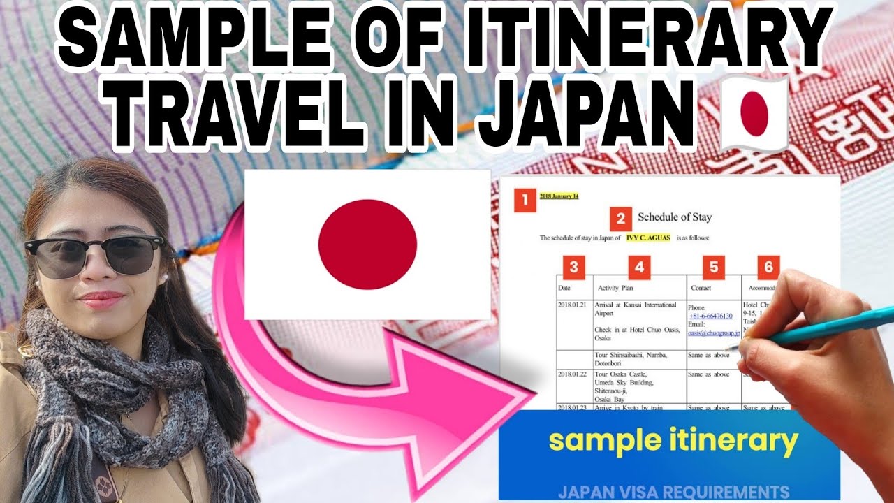 PAANO MAG FILL UP NG JAPAN ITINERARY FORM | VISA APPLICATION GUIDE