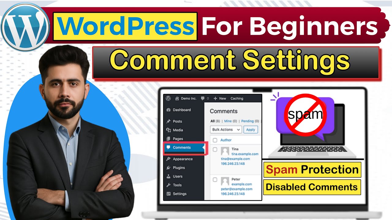 &lrm;🔥 WordPress Comment Settings 2025 | Stop Spam Comments WordPress | WordPress Comments Disabled