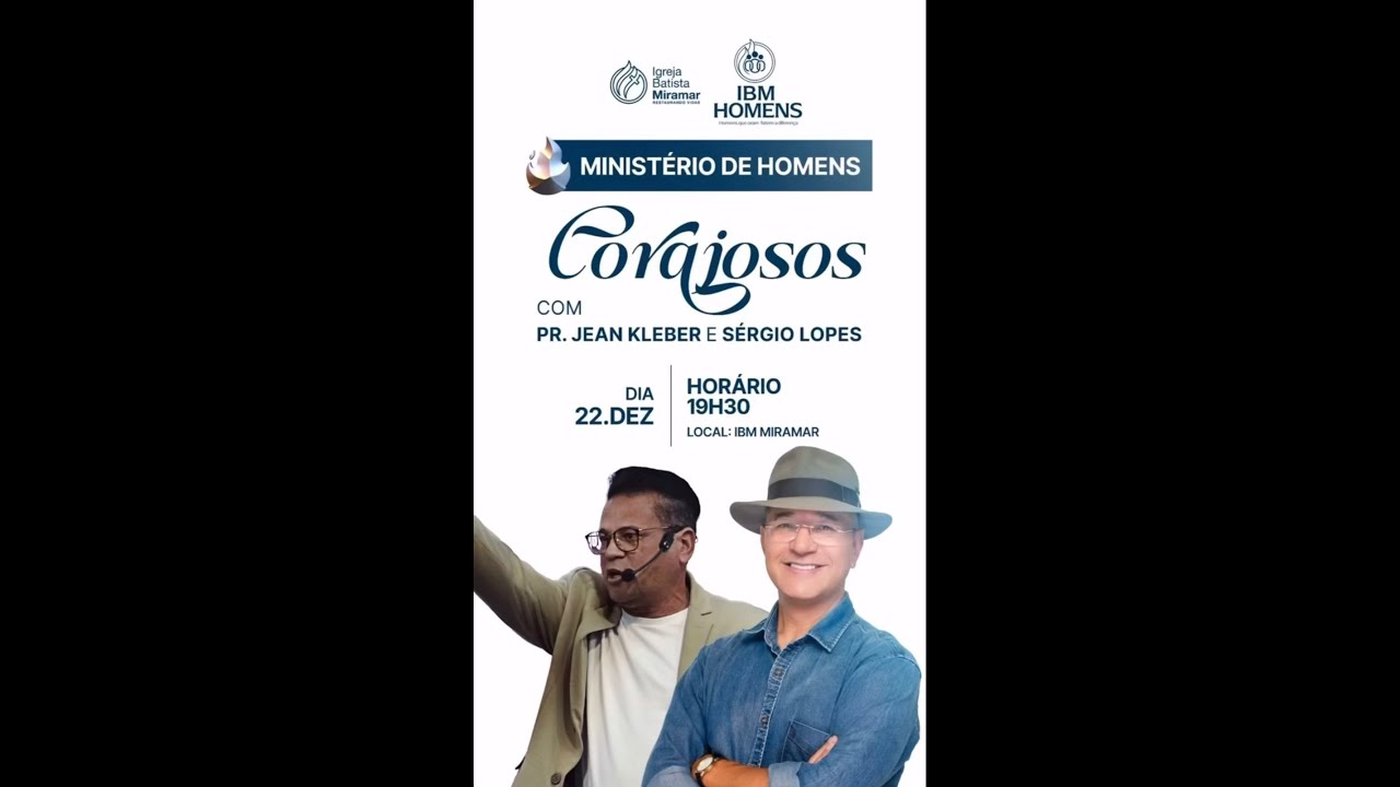 Corajosos com Pr. Jean Kleber e Sérgio Lopes