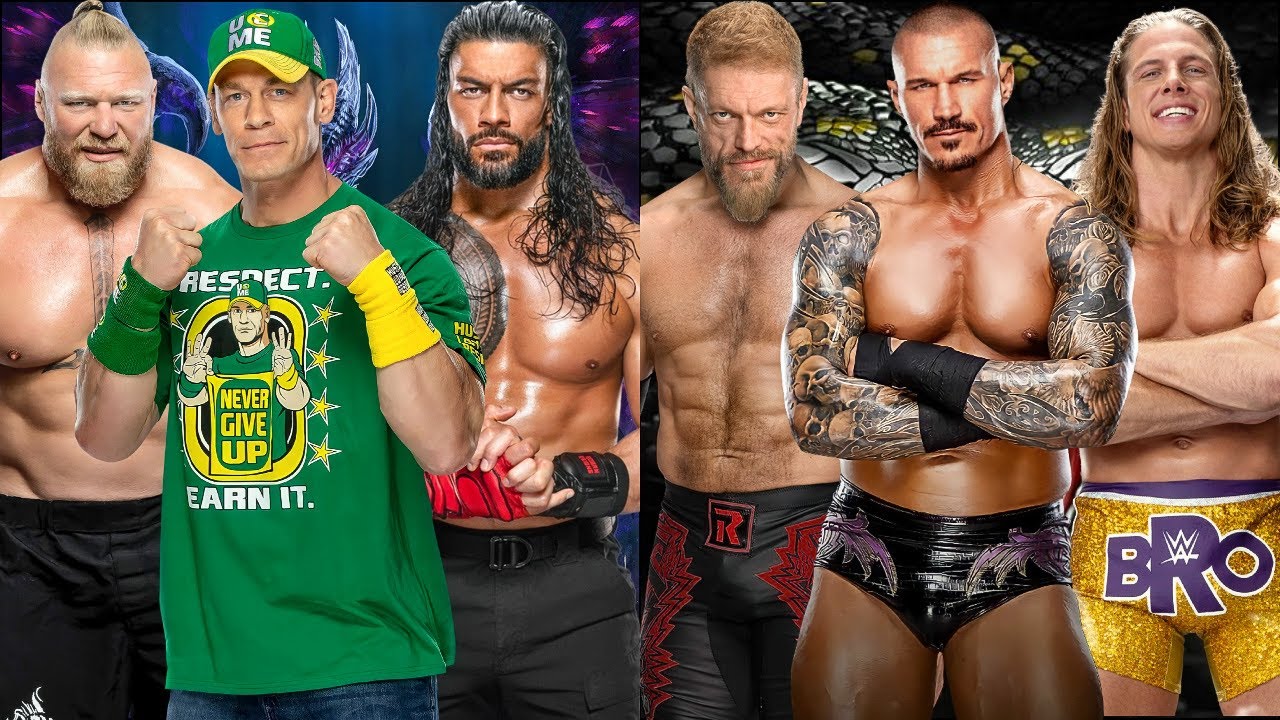 Team Rated RK-Bro Vs Roman Reigns Brock Lesnar & John Cena WWE 2K22