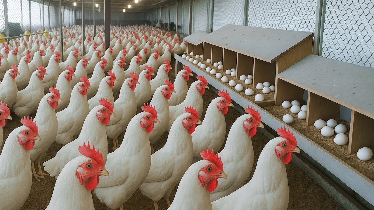 How to  Feed Hens, Harvesting Egg Hens - Soson Farm