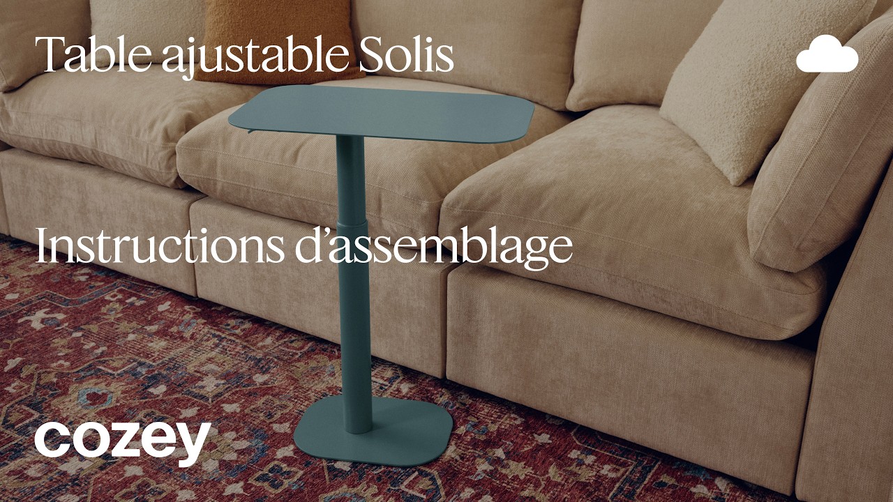 (FR) Table ajustable Solis - Guide d'assemblage