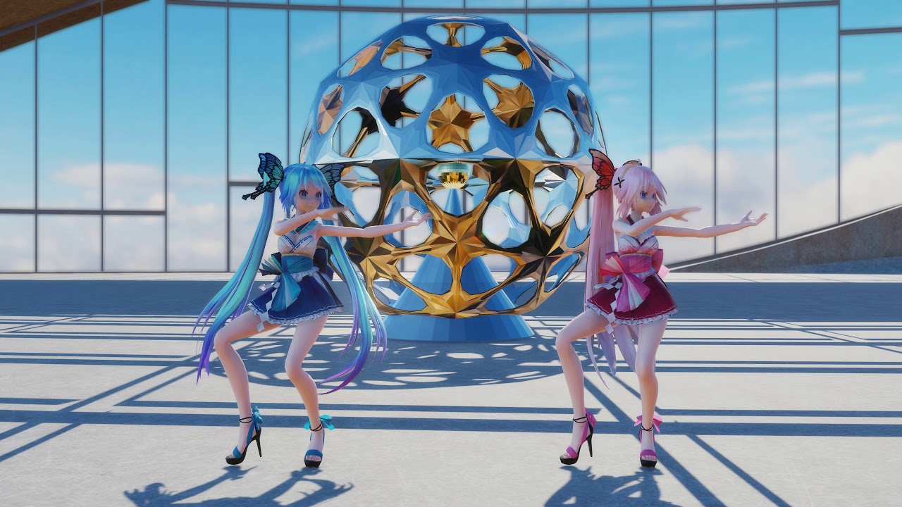 [MMD] || 極楽浄土 / Gokuraku Jodo {Miko Costume Miku Luka}