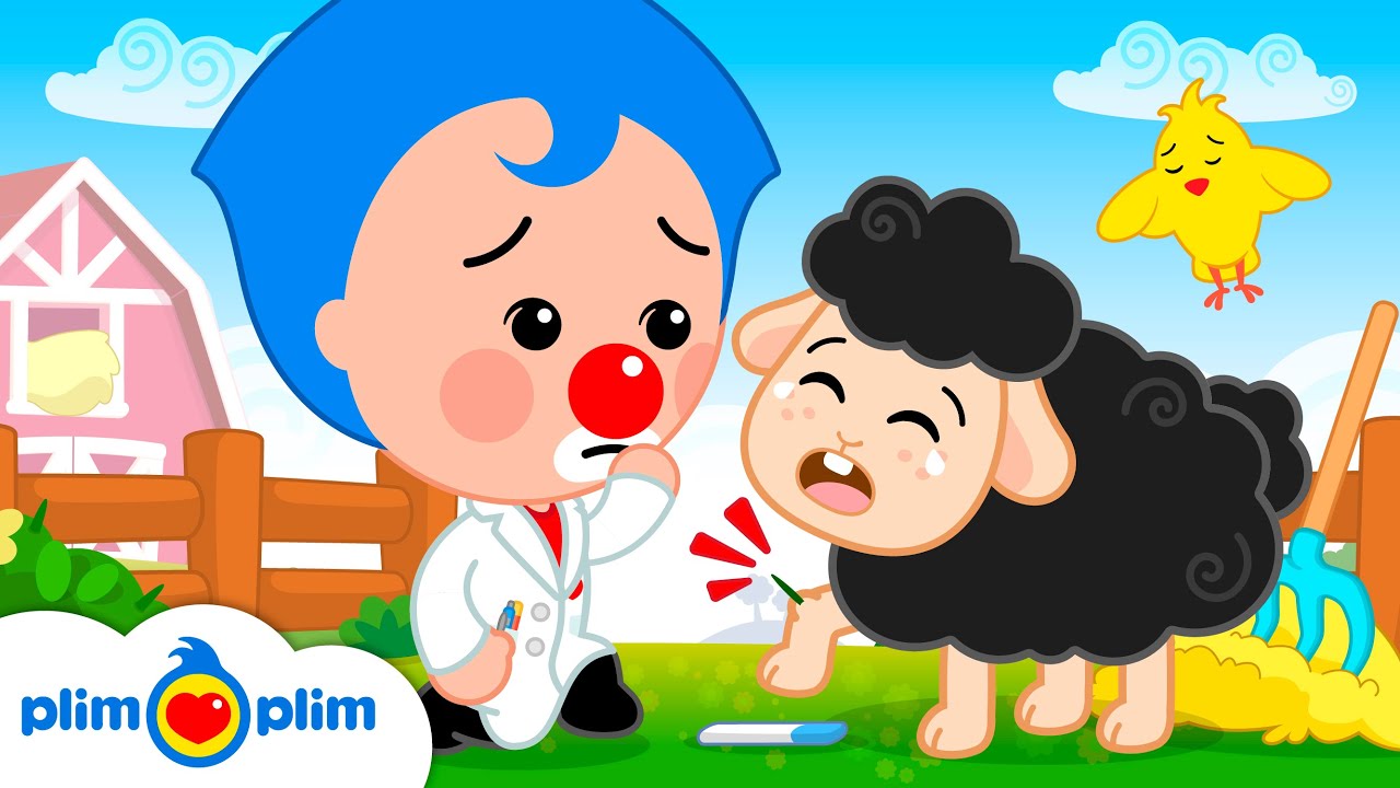 Baa Baa Black Sheep Has a Boo Boo 🐑  Farm Animal + Colors | Kids Songs & Nursery Rhymes by Plim Plim
