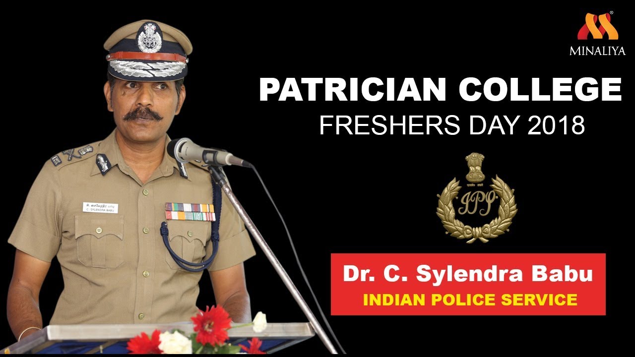 Dr. C. Sylendra Babu inspiring Speech at Patrician College Freshers Day Event 2018 | Minaliya Tv