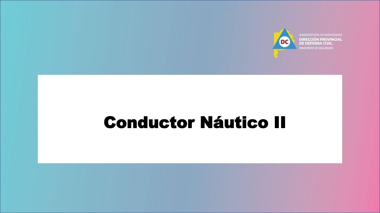Video Clase 18/08 Conductor N&aacute;utico II