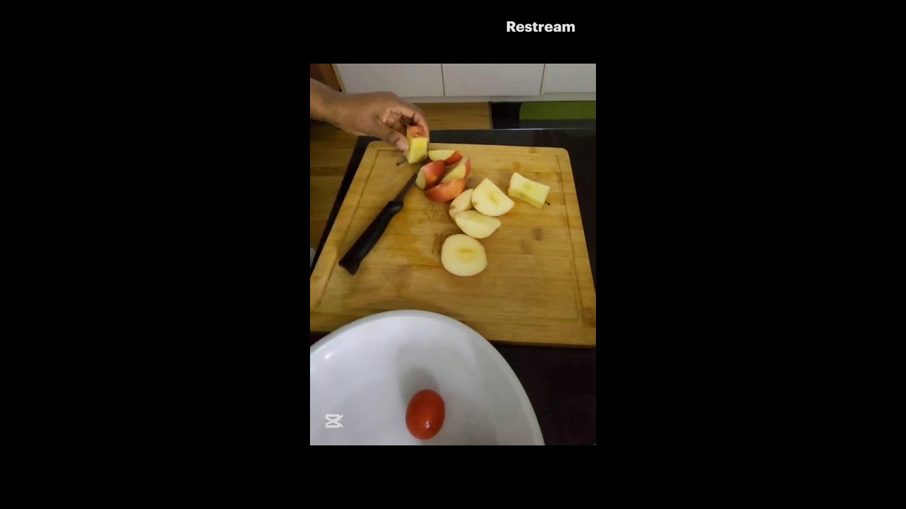 fruit art decoration with apple