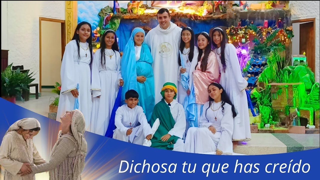 Dichosa tú qué has creído, Danza Católica Servidores del Dios Altísimo Nacimos para Adorarte.