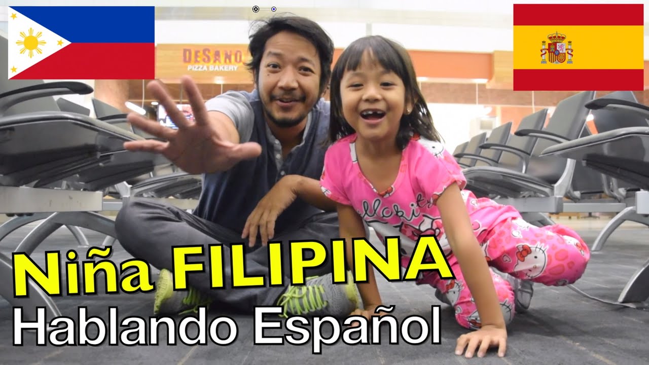 Niña FILIPINA Hablando Español - Mi Hija No Me Deja Grabar!